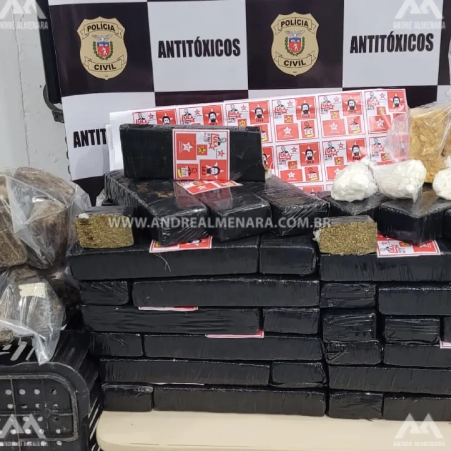 Cinco pessoas são presas com grande quantidade de drogas no Parque Itaipu em Maringá