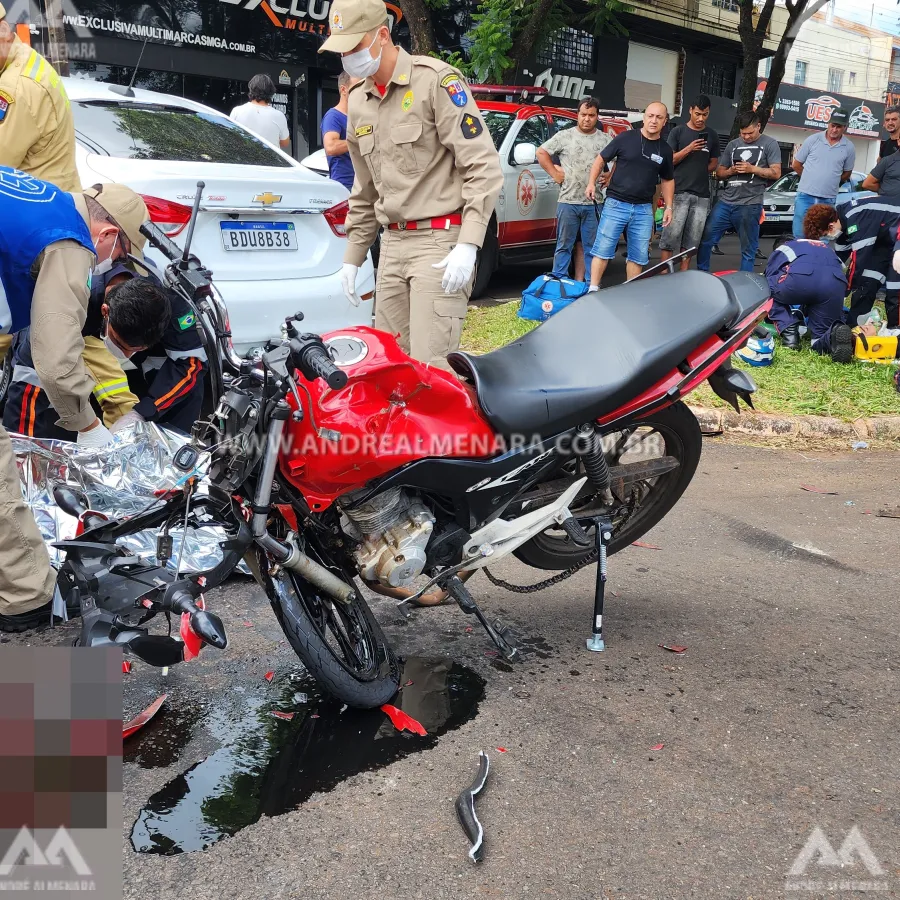 Motoboy morre de acidente após motorista cruzar sua preferencial
