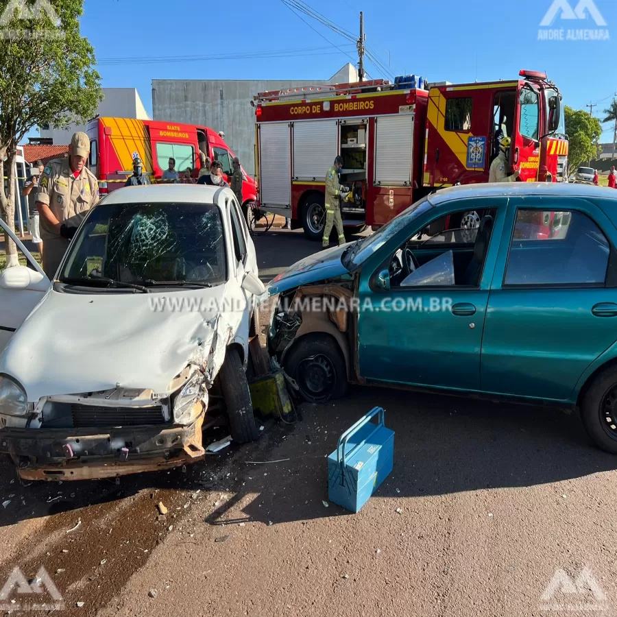 Motorista provoca acidente grave em Maringá e foge sem prestar socorro