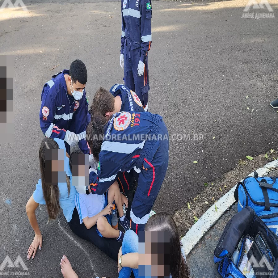 Duas mulheres e uma criança ficam feridas em acidente no Jardim Seminário em Maringá