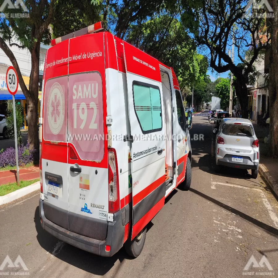 Motociclista fica gravemente ferida em acidente na Vila Operária em Maringá