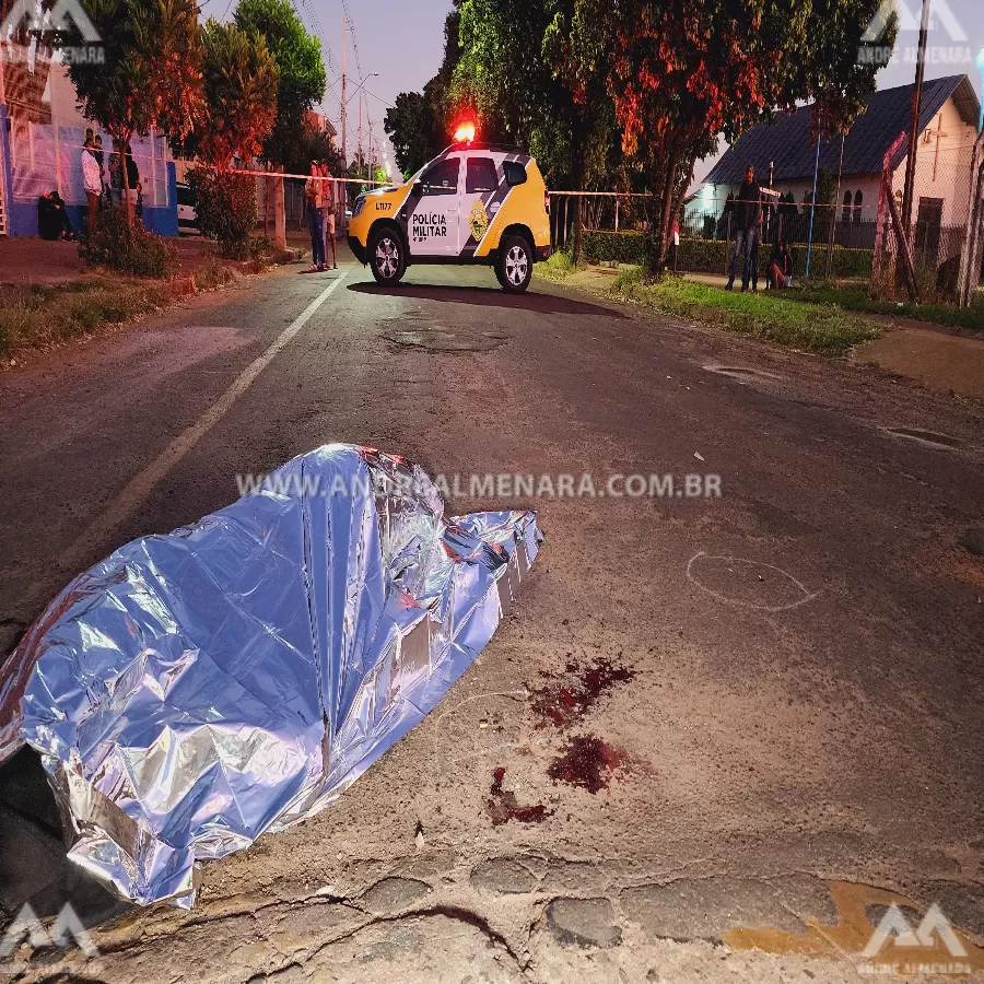 Homem com antecedentes criminais é morto a tiros na Vila Guadiana em Mandaguaçu
