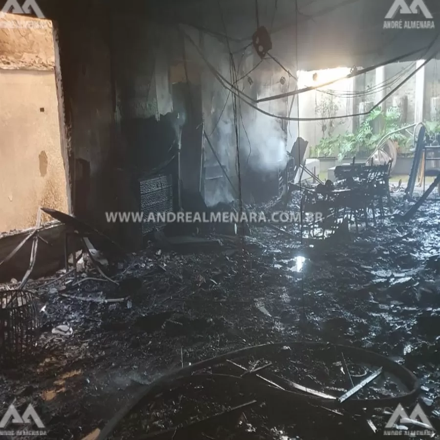 Incêndio em residência mata babá e criança de 1 aninho em Maringá