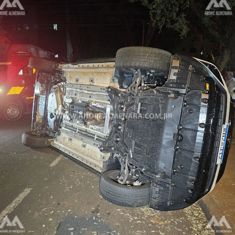 Motorista é preso após causar acidente grave na zona 7 em Maringá
