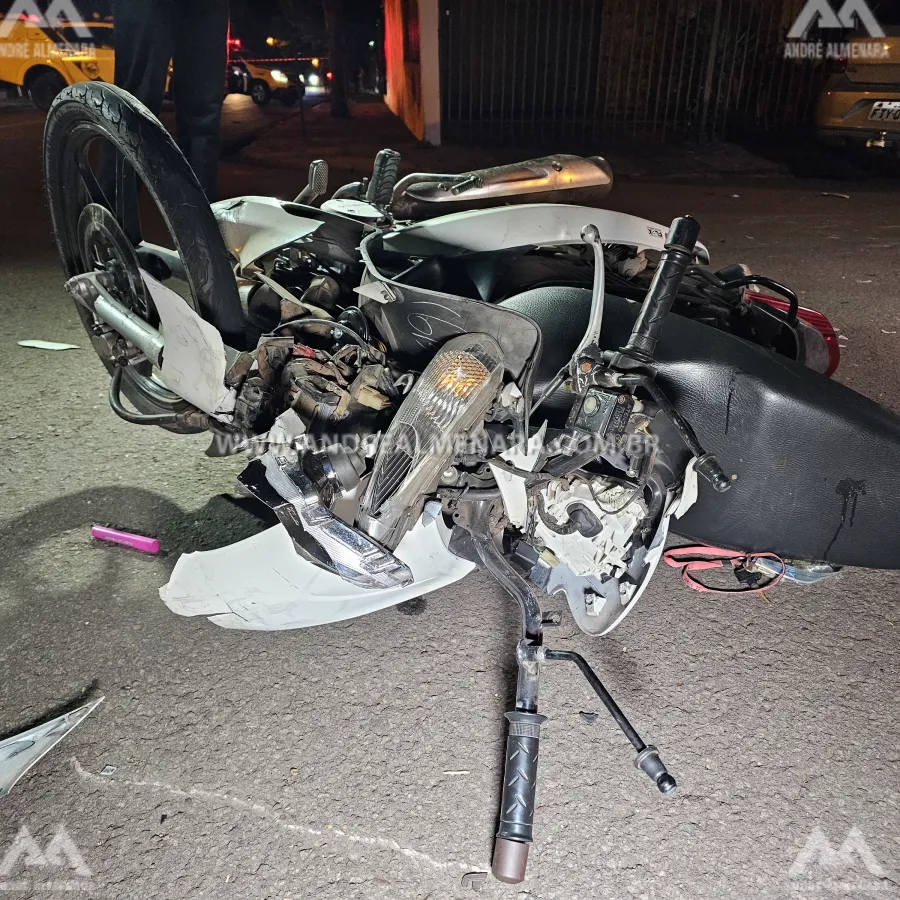 Motociclista morre de acidente após fugir de viaturas da Polícia Militar
