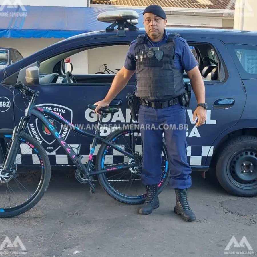 Foragido da justiça com quatro mandados de prisão é detido com bike furtada em Maringá