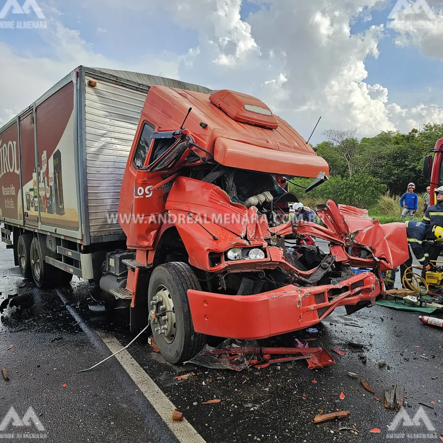 Motorista de 56 anos morre ao sofrer acidente com caminhão na rodovia de Marialva