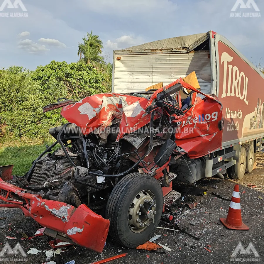 Motorista de 56 anos morre ao sofrer acidente com caminhão na rodovia de Marialva