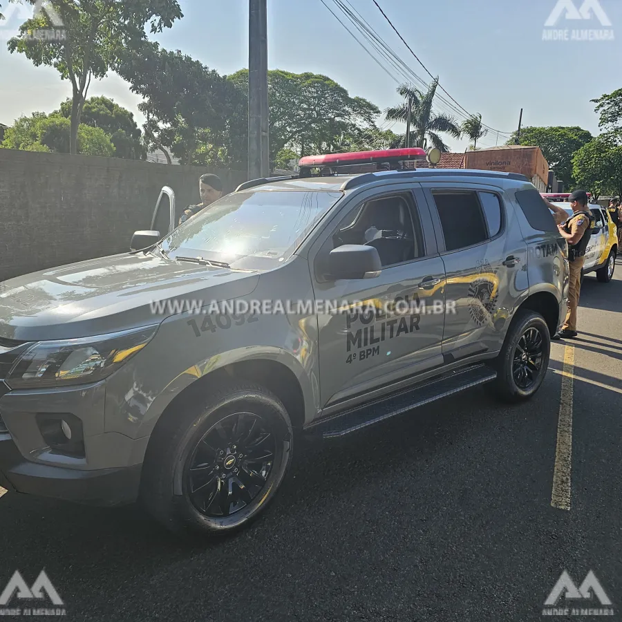 Camionete furtada em Maringá é recuperada pela PM após intensa perseguição e troca de tiros
