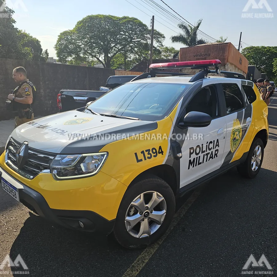 Camionete furtada em Maringá é recuperada pela PM após intensa perseguição e troca de tiros
