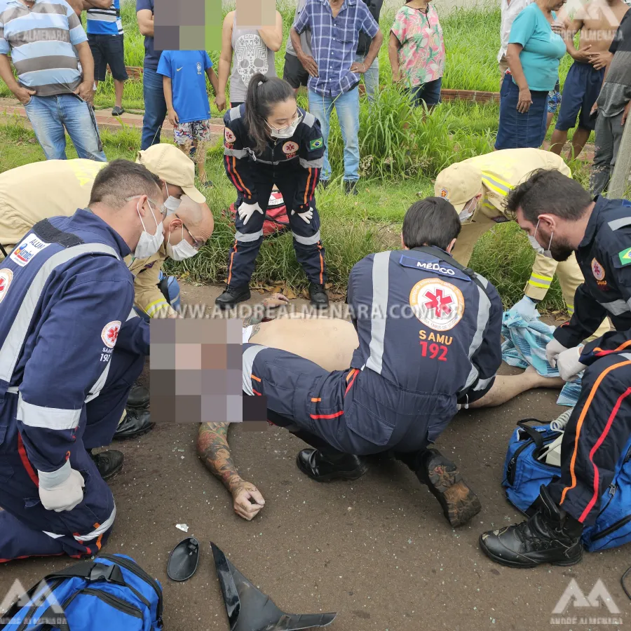 Motociclista de 40 anos morre de acidente no Jardim Olímpico em Maringá