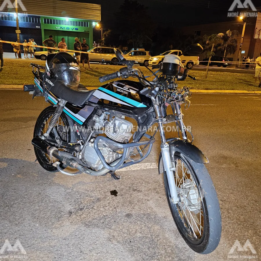Motociclista morre ao bater contra uma Scania estacionada em Maringá