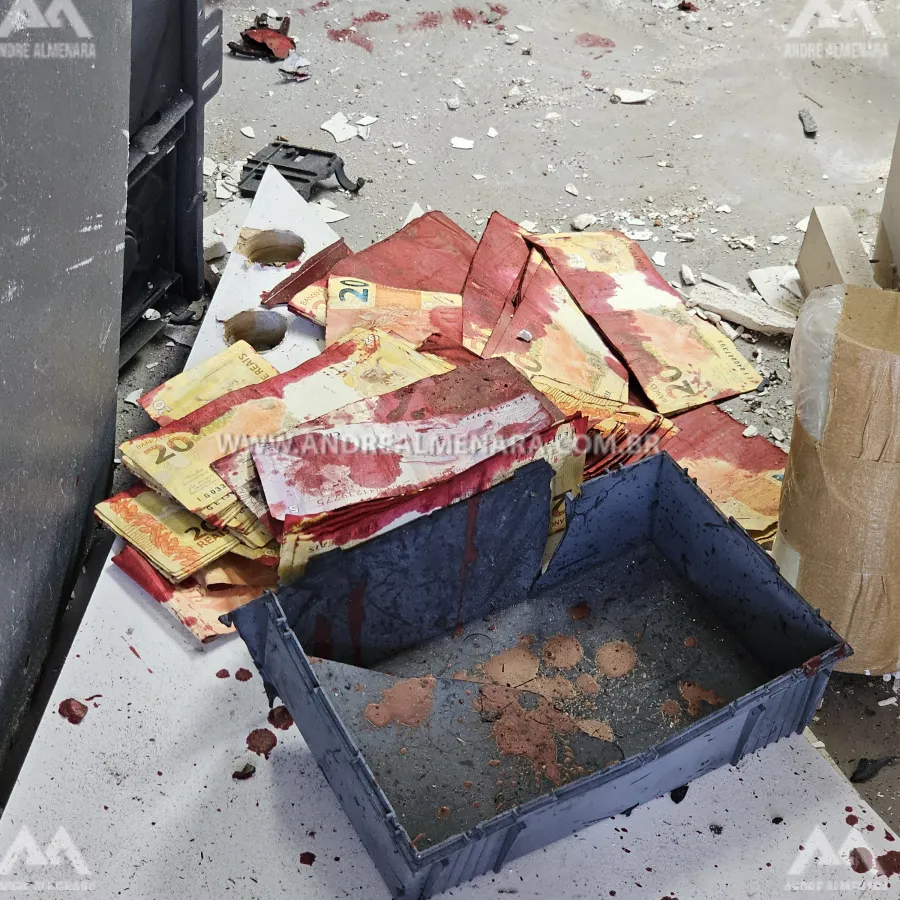 Quadrilha da dinamite explode caixa eletrônico em Maringá