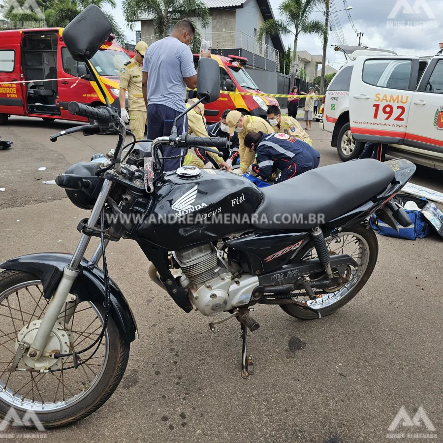 Homem de 42 anos morre de acidente de moto em Maringá