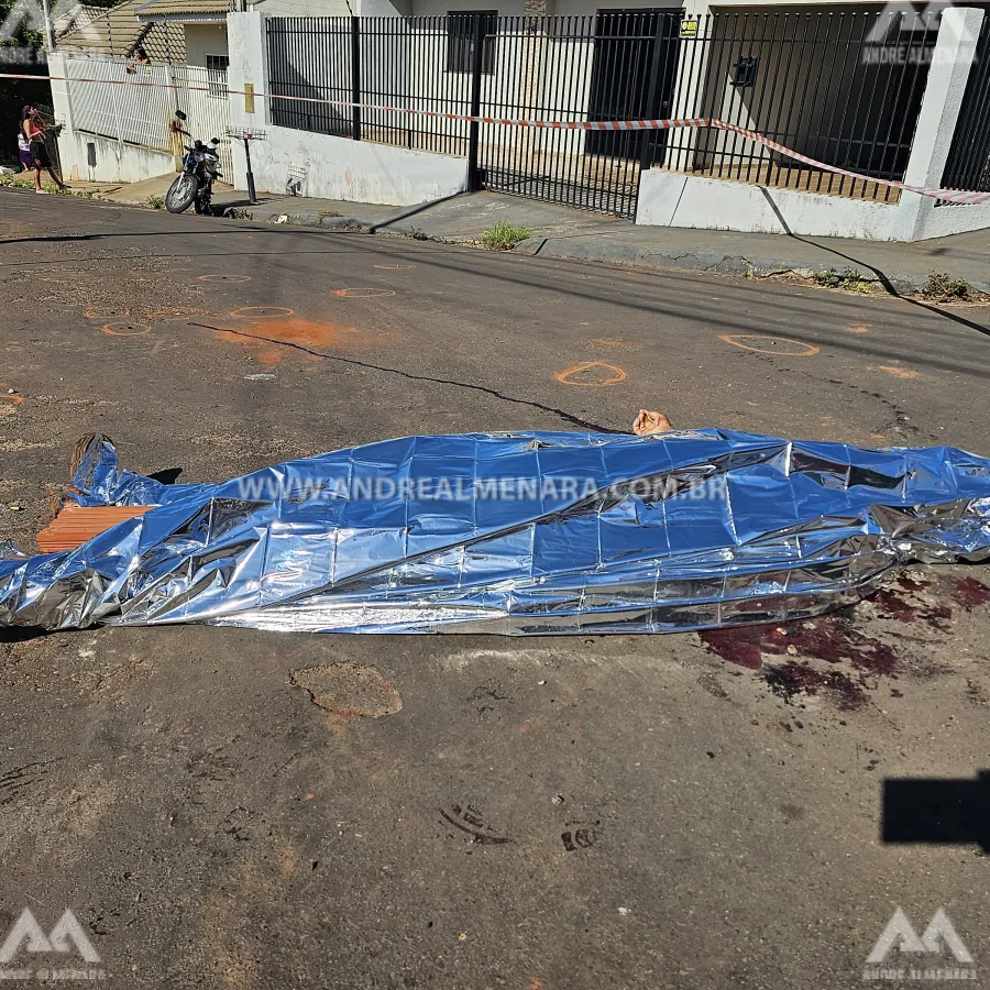 Pai assiste filho sendo morto na cidade de Mandaguaçu