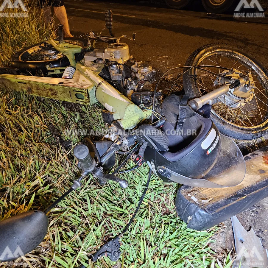 Motociclista fica em estado gravíssimo ao sofrer acidente no Jardim Paris