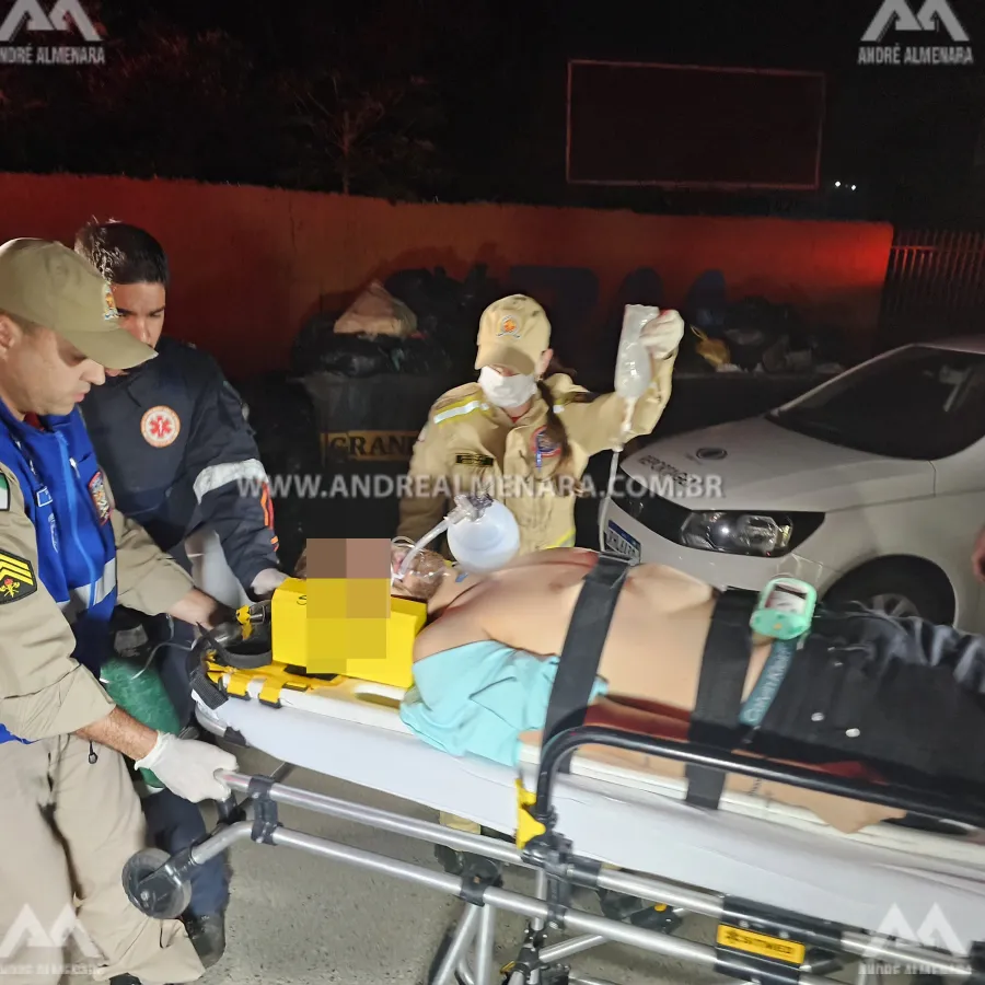 Jovem de 26 anos é entubado após ser baleado durante tentativa de assalto em Maringá