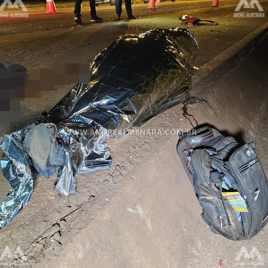Vendedor de balas morre atropelado por carro no Contorno Sul de Maringá