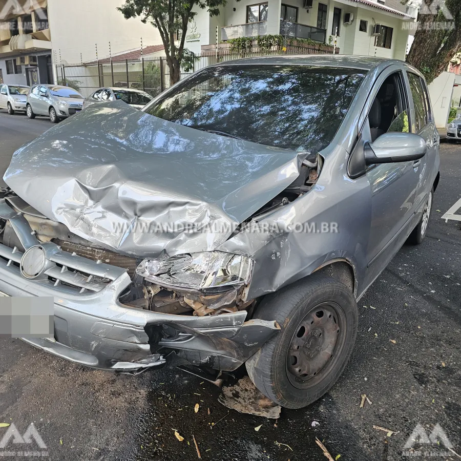 Motorista abandona veículo após causar acidente na Vila Santo Antônio