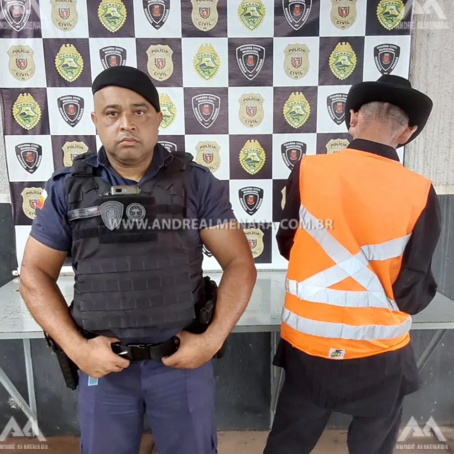 Guarda Municipal prende flanelinha no centro de Maringá condenado a 30 anos por roubo seguido de morte