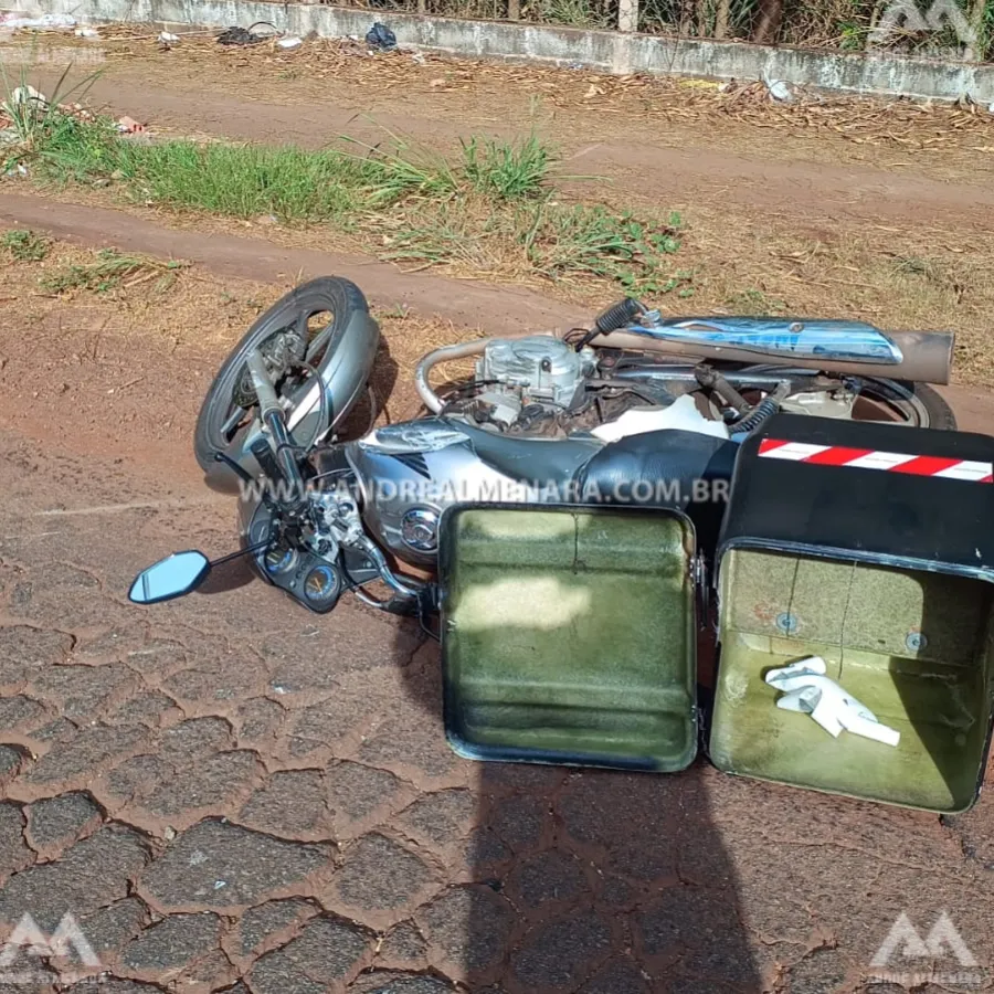 Motociclista fica gravemente ferido ao sofrer acidente em Maringá