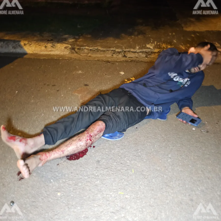 Três homens e uma mulher são baleados em uma área de lazer em Maringá