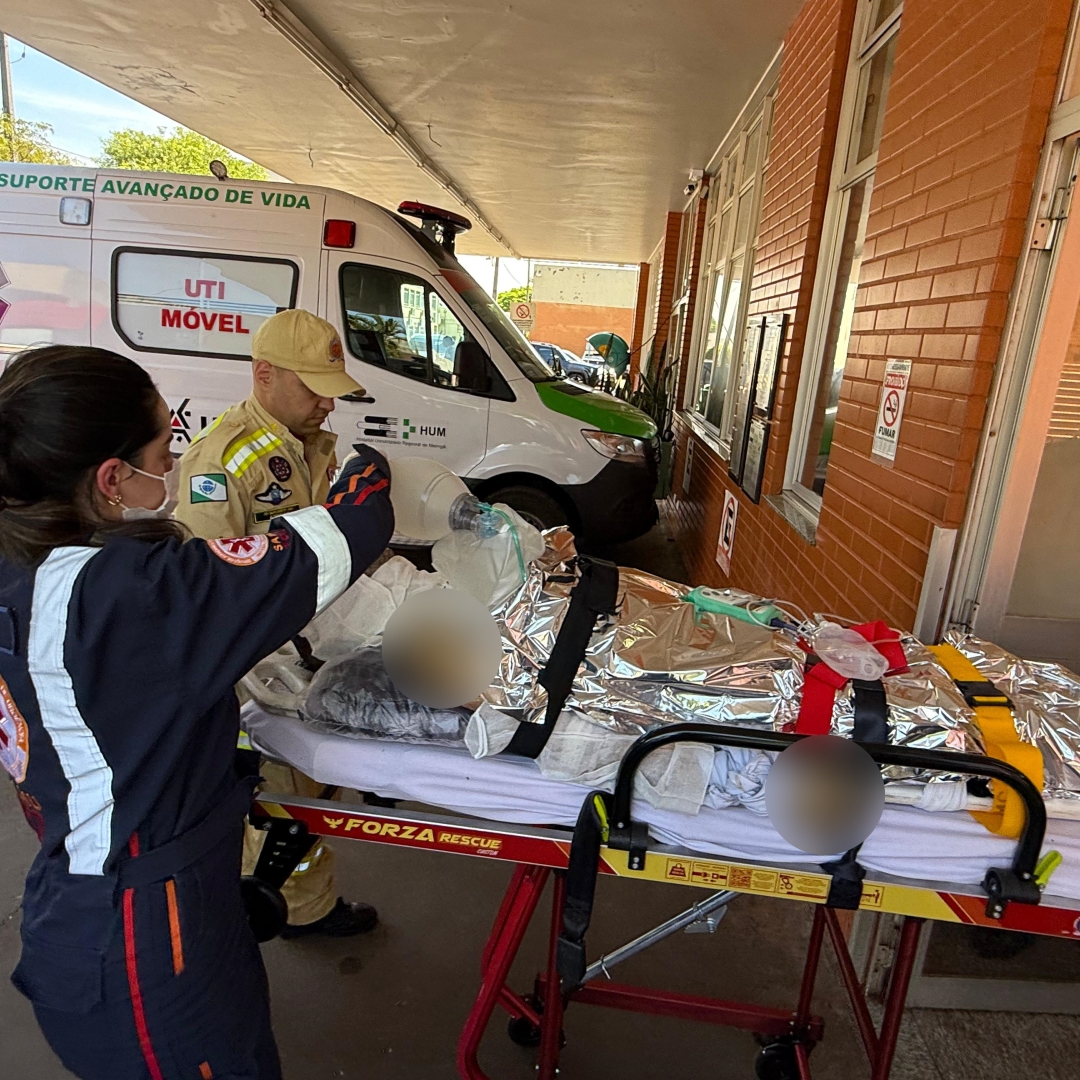 Homem em situação de rua tem 80% do corpo queimado em incêndio