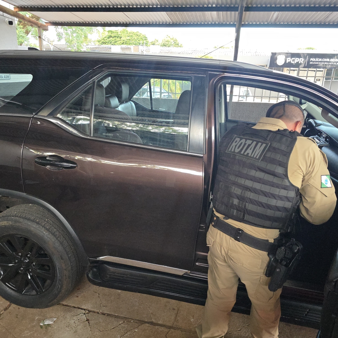 Pai e filho são presos com caminhonete furtada na cidade de Ourizona