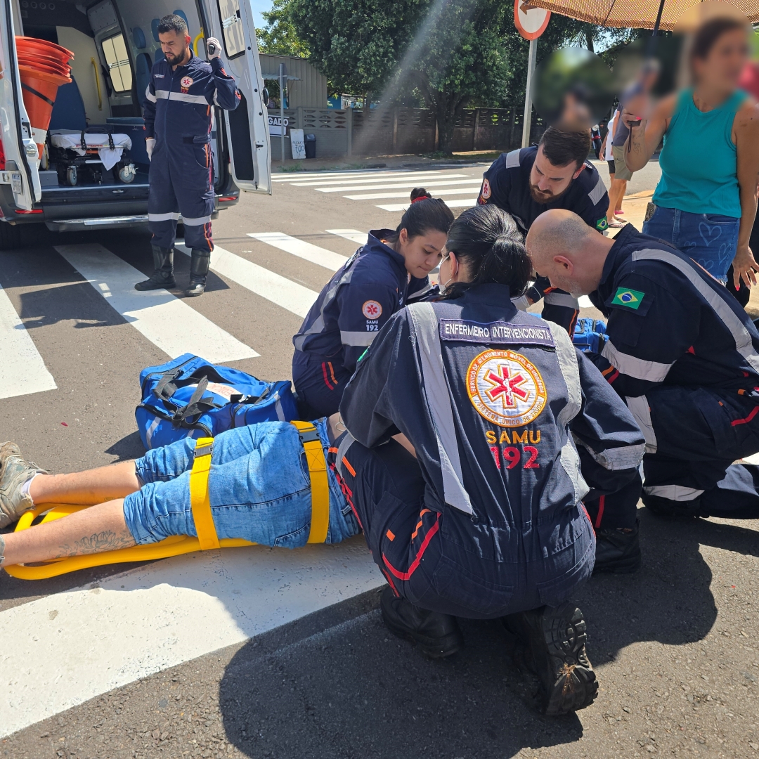 Motociclista sofre acidente grave na Vila Santa Izabel