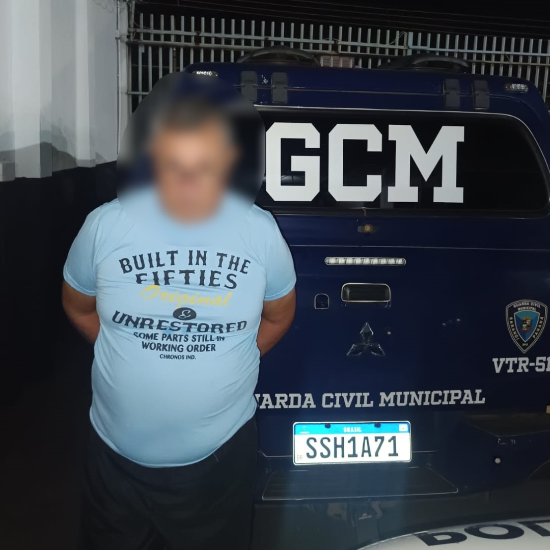 Homem com mandado de prisão por estupro de vulnerável é detido pela GCM em Sarandi