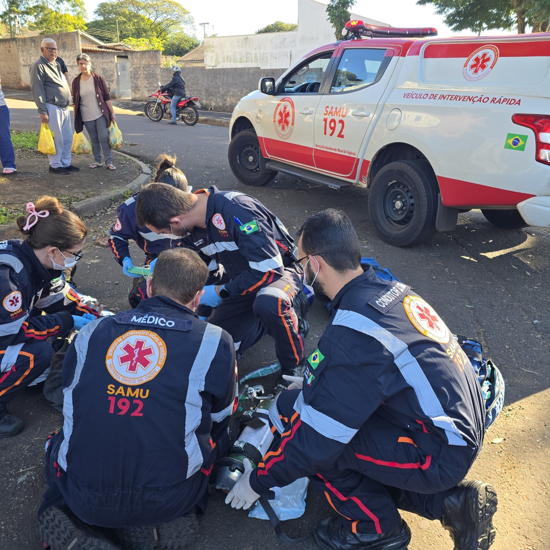 Confusão familiar termina com idoso ferido na cabeça e filho cortado por faca em Maringá