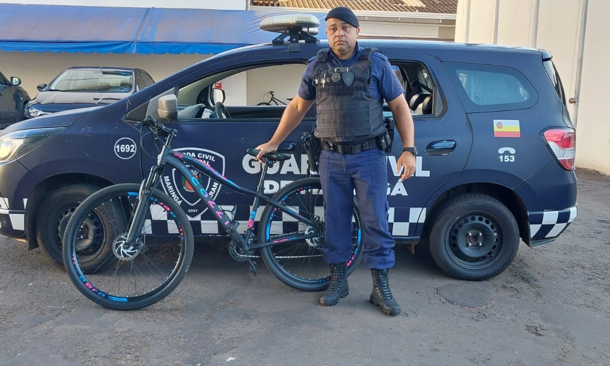 Foragido da justiça com quatro mandados de prisão é detido com bike furtada em Maringá