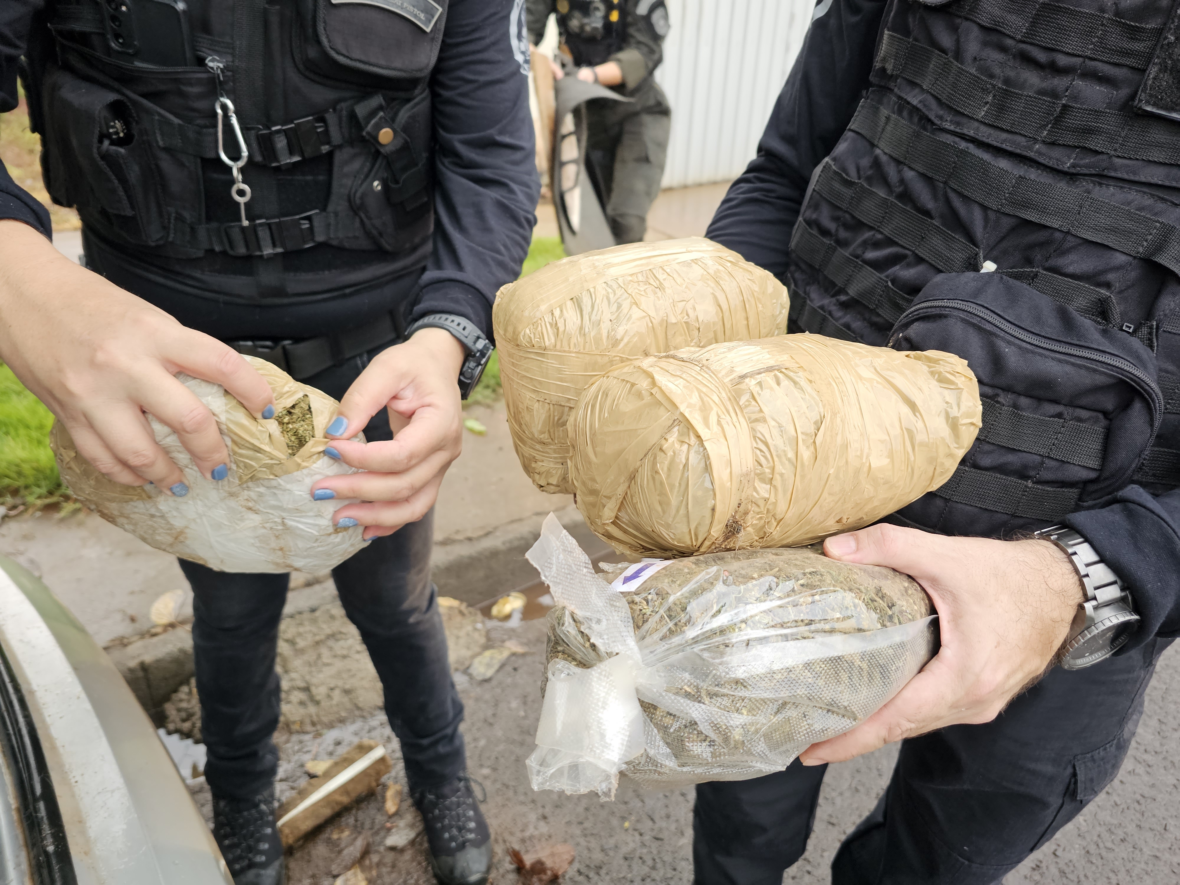 Delegacia Antitóxicos de Maringá apreende mais de três quilos de drogas e carro roubado